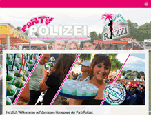 Tablet Screenshot of partypolizei.com